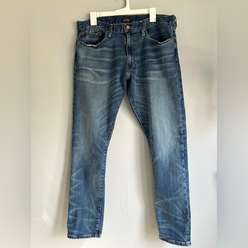 Polo Ralph Lauren Sullivan Slim Men’s 36x32, Medium Faded Wash Denim